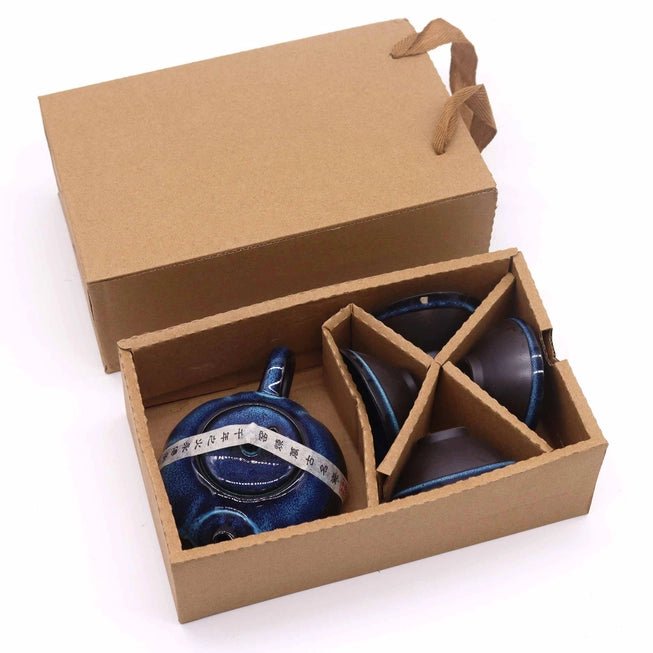 Herbal Blues Teapot Set - 4 cups - Meadow Tea