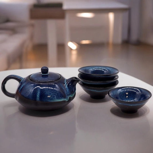 Herbal Blues Teapot Set - 4 cups - Meadow Tea