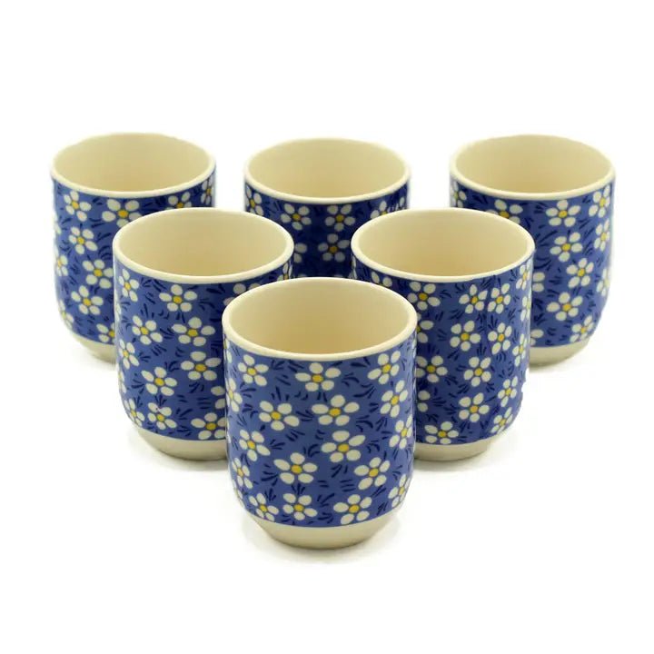 Herbal Tea Cup Blue Daisy - Meadow Tea