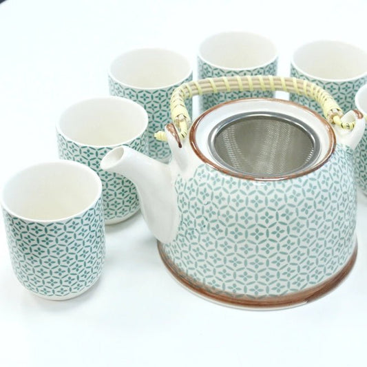 Herbal Teapot Set Green Mosaic - Meadow Tea