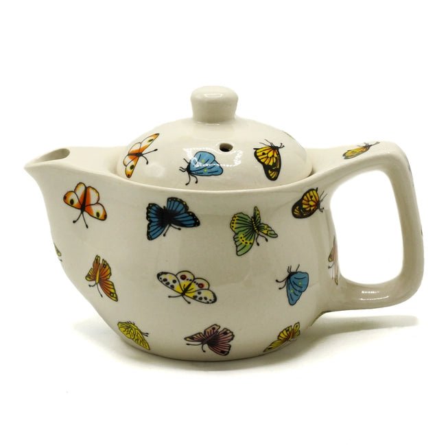 Small Herbal Tea Pot Butterflies with infuser - Meadow Tea