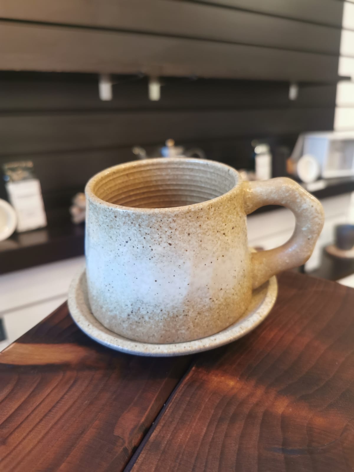 Stoneware Cup & Saucer Japanese White - Meadow Tea