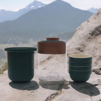 Travel Mountain Teapot Set - 4 cups - Meadow Tea