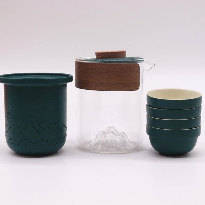 Travel Mountain Teapot Set - 4 cups - Meadow Tea